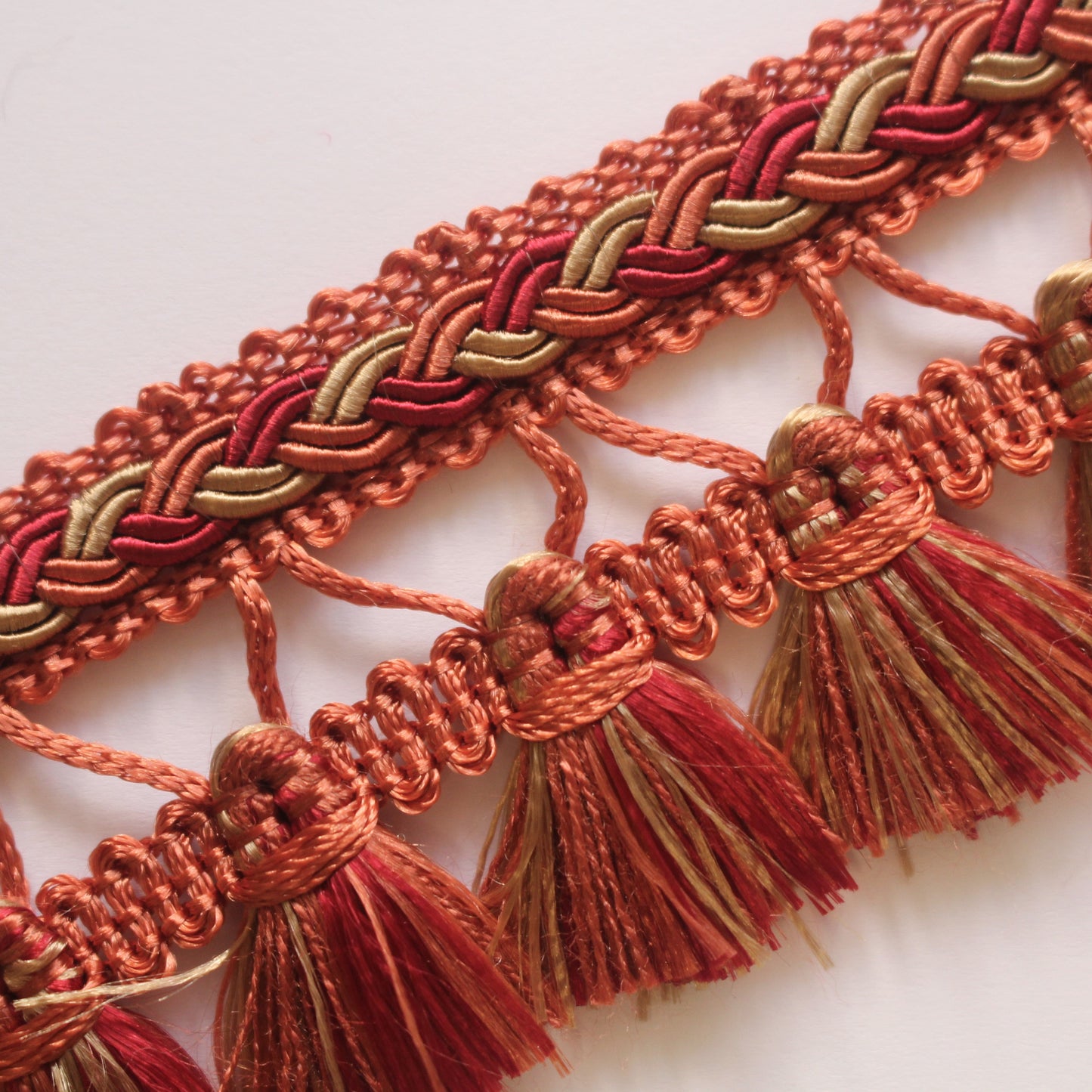 45mm Premium Plaited Tassel Fringe
