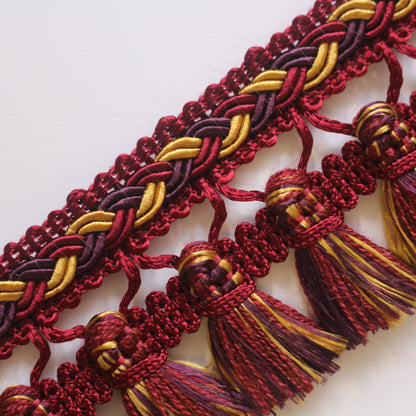 45mm Premium Plaited Tassel Fringe